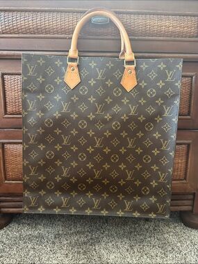 Louis Vuitton Monogram Canvas Sac Plat Shopper Tote - vintage